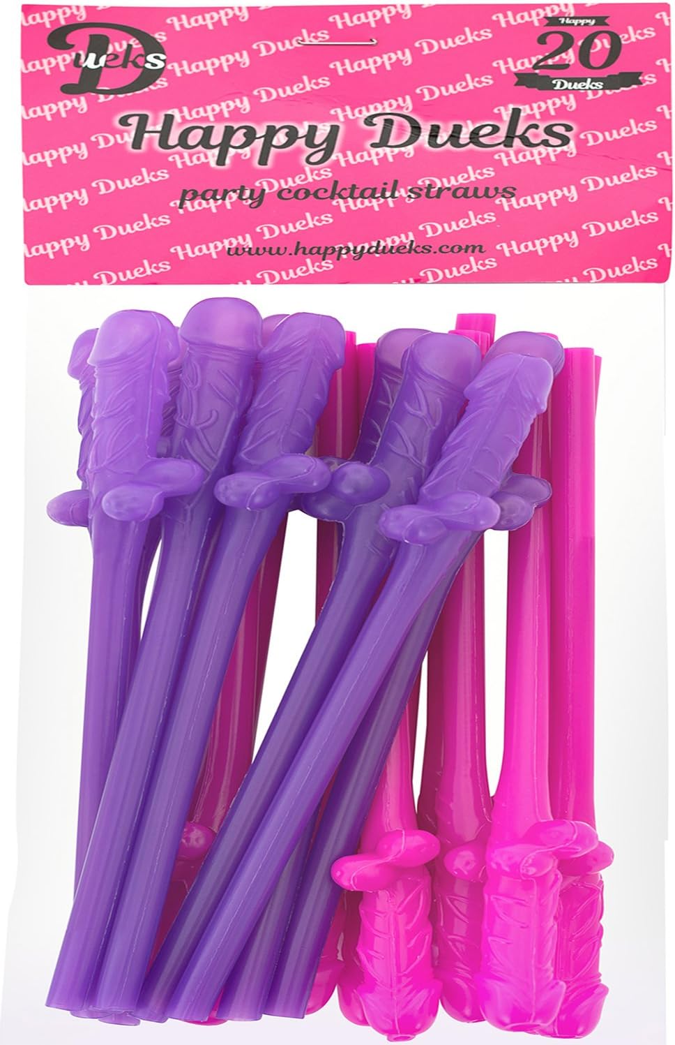 Vicien Bachelorette Party Drinking Straws- 20 Pack - Best Bachelorette Party Supplies Fun Night Out Props - Fun Shape Bachelorette Straws Perfect for Hen Party