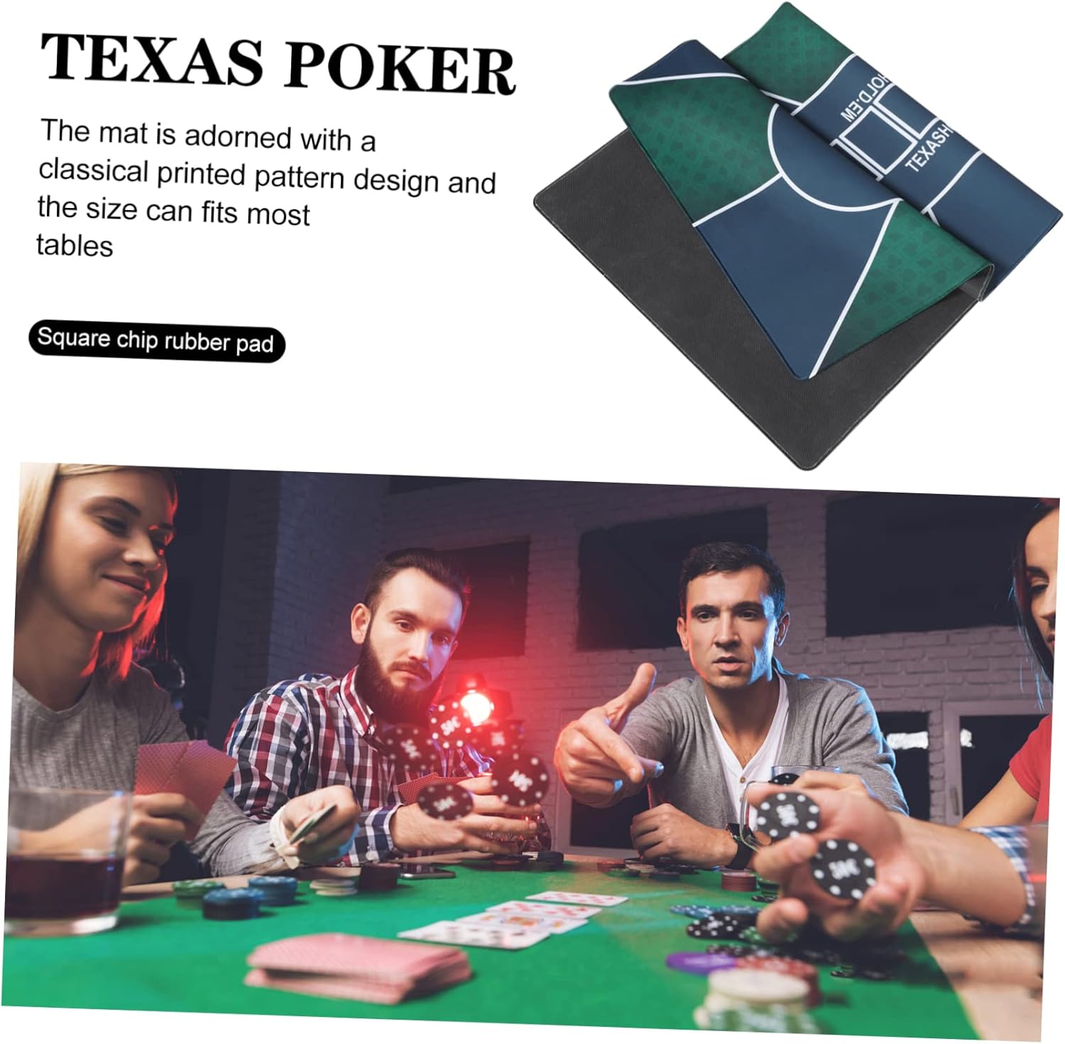 Poker Tablecloth Table Cover for Board Games Family Gatherings and Poker Tournaments Versatile Rectangle Design for Enhanced Game