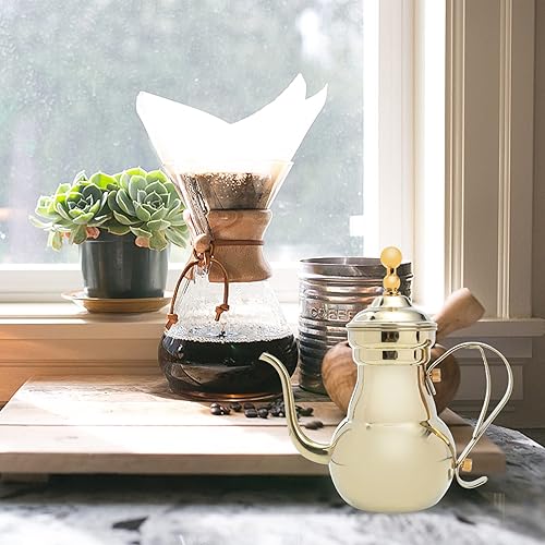 Miniatura 7 de Zerodeko Cafetera árabe Agua Verter sobre tetera Hervidor de té Hervidor de té Cafetera Infusor Tetera Cafetera Café Cafetera Italiana Mantequilla