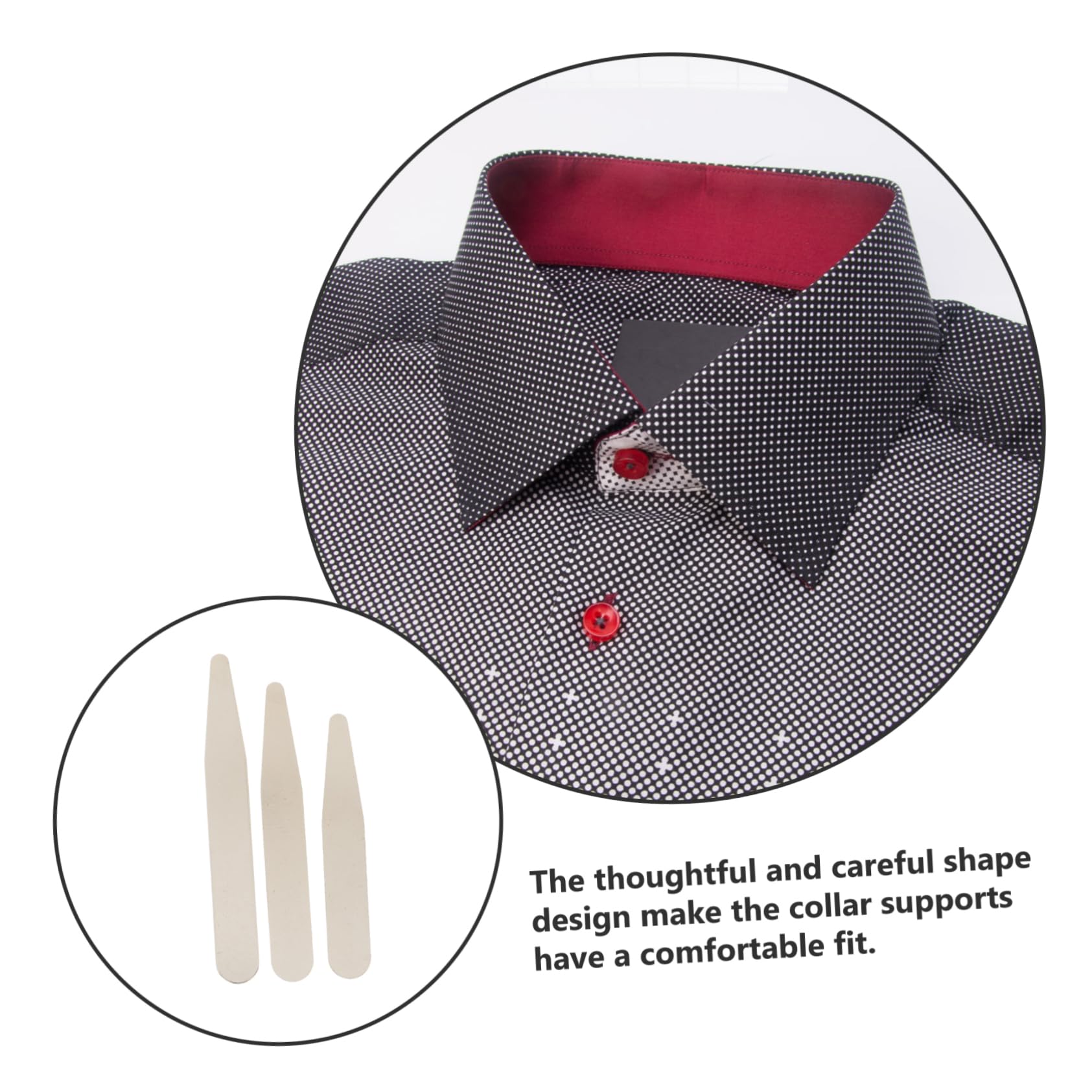 GALPADA Hemdkragenformer hemd kragenstäbchen Kragenstützen für Hemden Damenhemden für die Arbeit Kragenunterstützung Männer Shirt Hemden für Männer Hemdkrageneinsätze für Damen