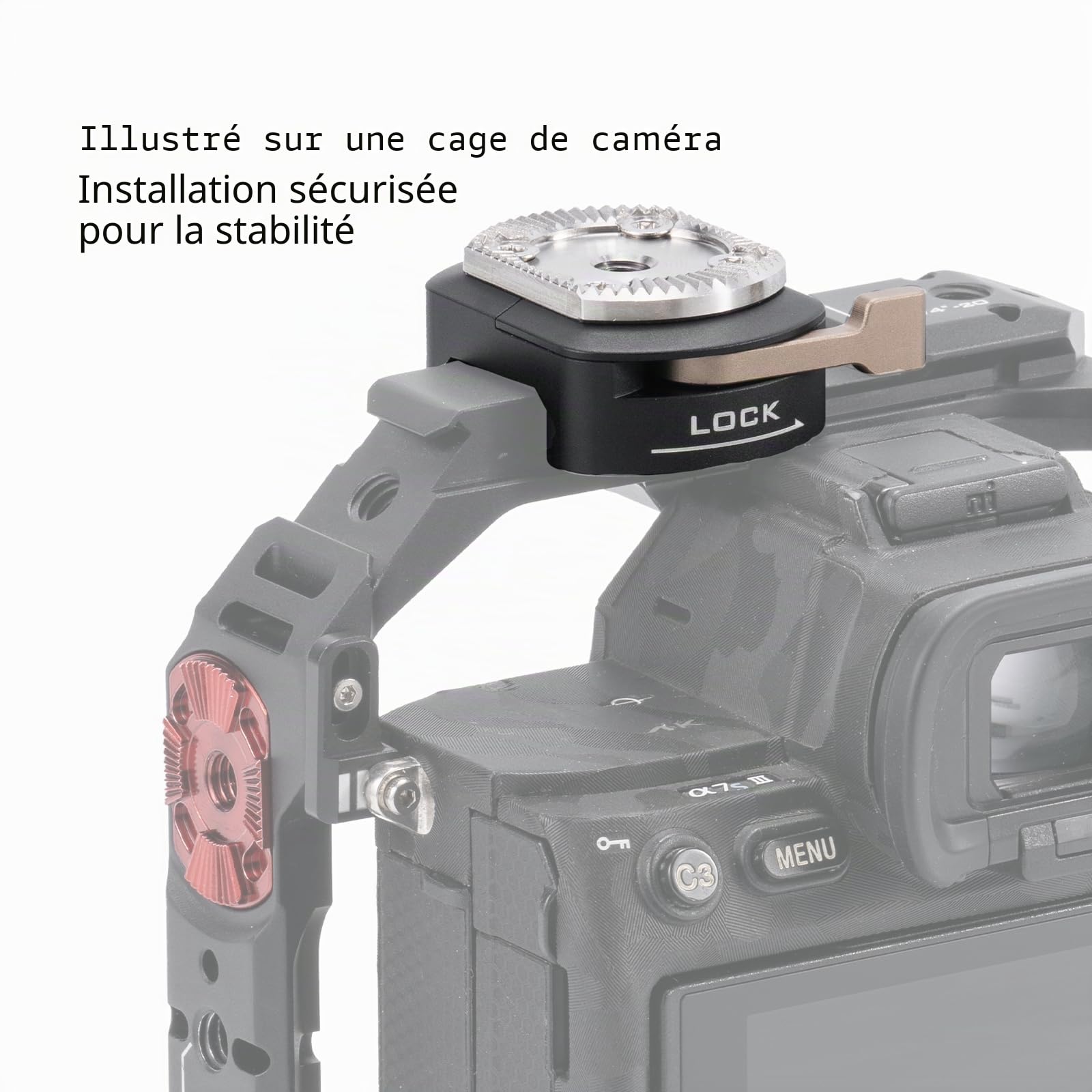 Tilta TA-NATO-RA-B Adaptateur OTAN vers rosace double usage Noir