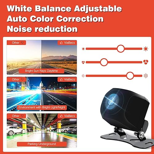 Miniatura 5 de Cámara de visión trasera AHD 720P/1080P para automóvil, visión nocturna HD, cámara de respaldo de coche gran angular de 170°, cámara inversa