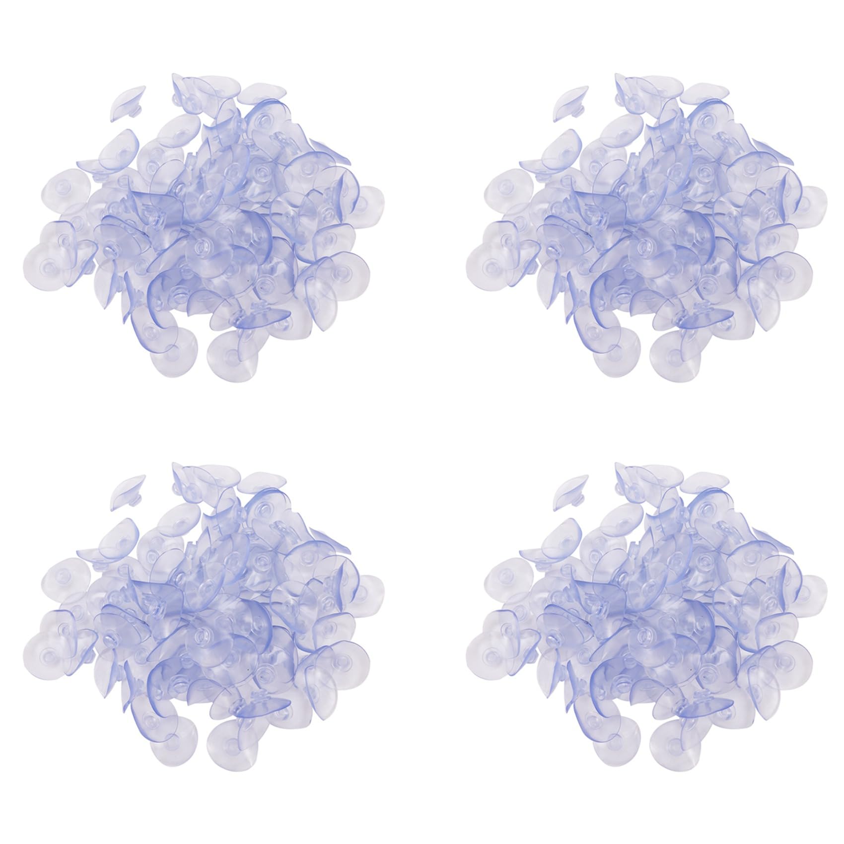 Ctrlzs 400Pcs 40Mm Clear Suction Cup Sucker Mushroom Head Suction Cup Suction