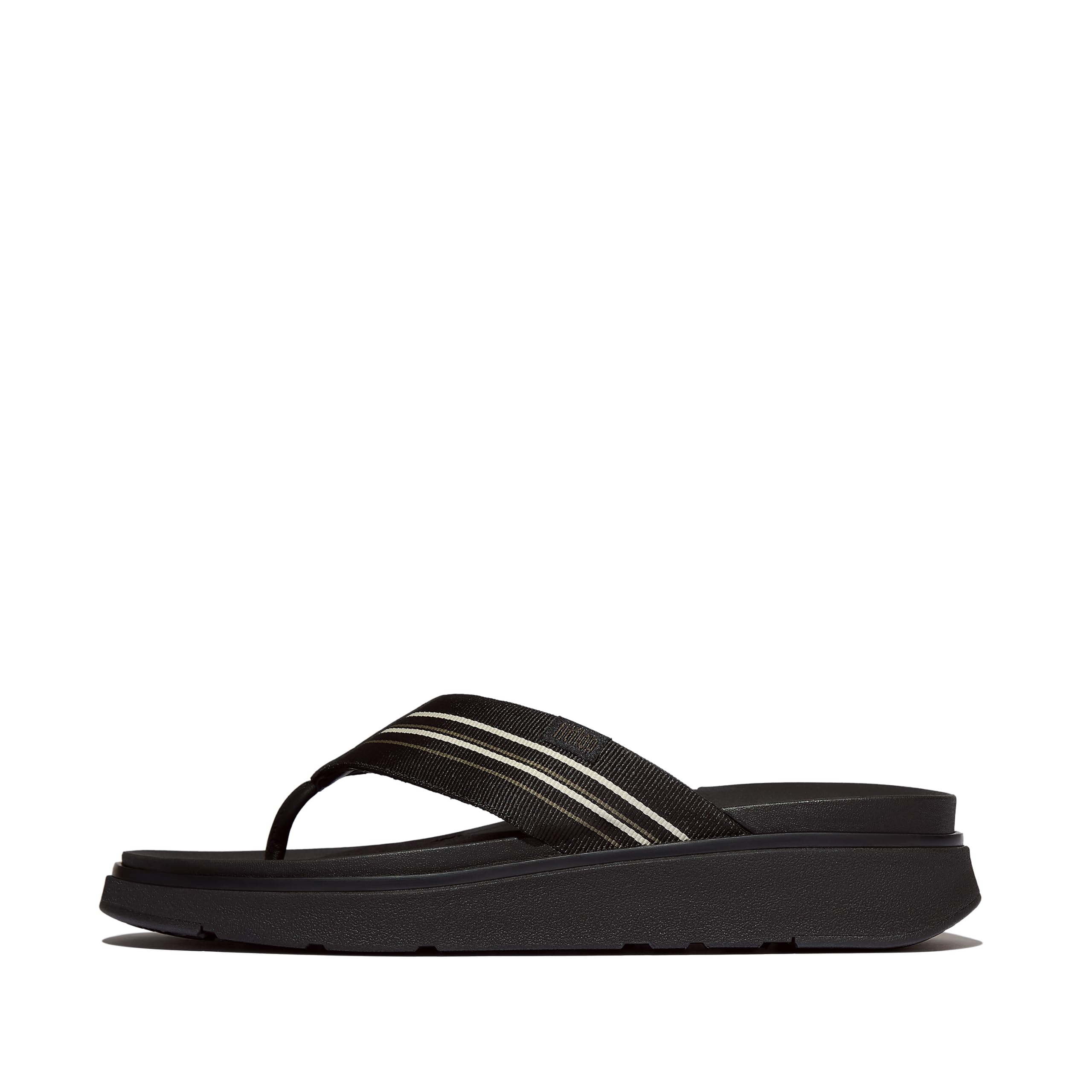 GEN-FF MENS STRIPY-WEBBING FLIP-FLOPS