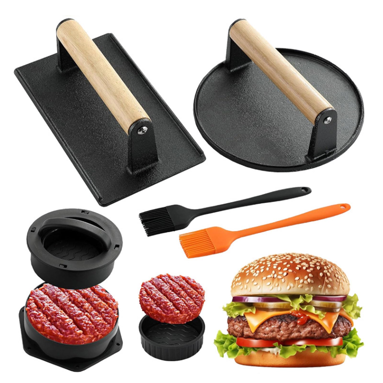 Ustensile de cuisine fonte pour hamburger et smash burger grill