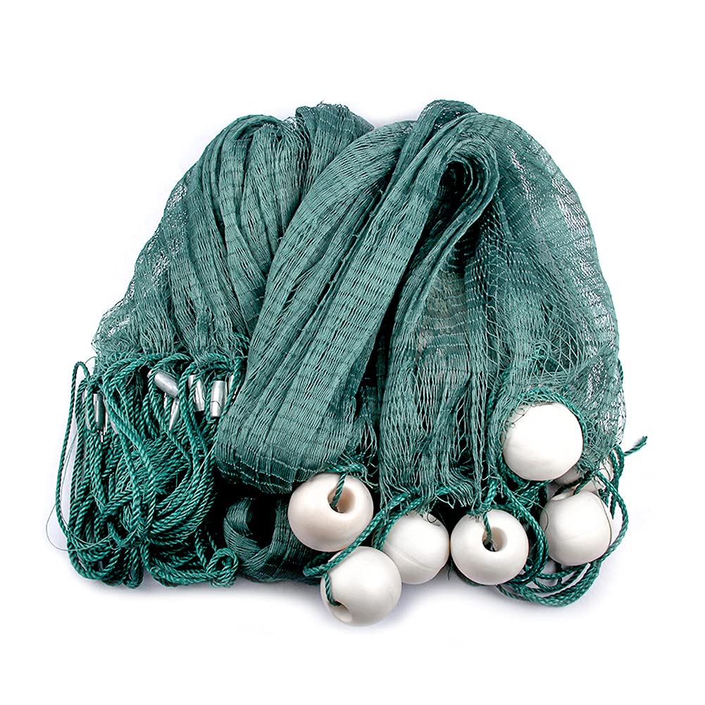 LawaiaFishing Net Trawl Clear Pond Fishing Net, 6.6FT High, 16.4FT/32.8FT/49.2FT/65.6FT Long, Mesh Size 0.1FT Freshwater Fishing Net