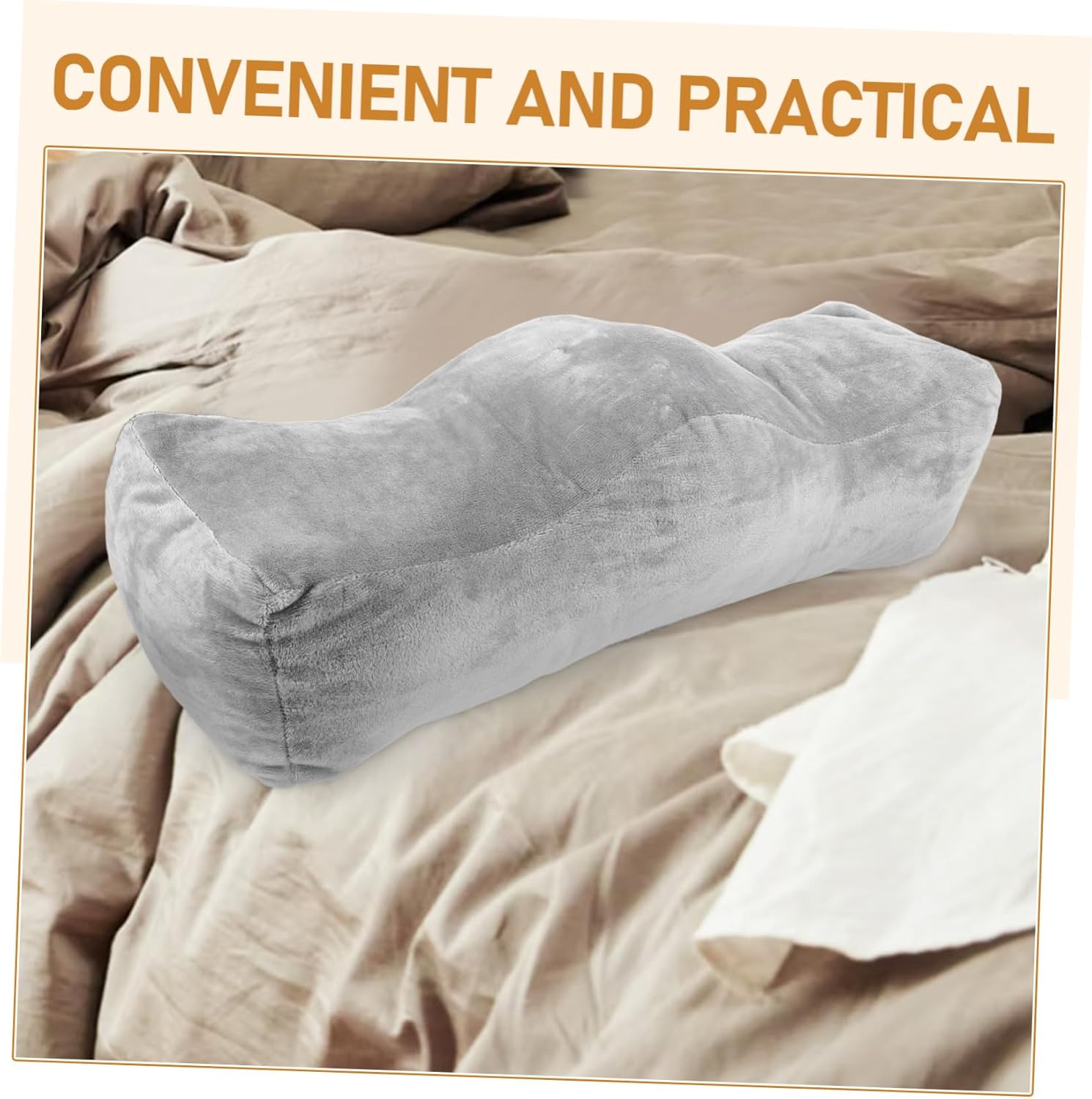 Alipis Leg Elevation Pillow for Sleeping with Soft Filling Versatile Foot Rest Cushion for Legs Feet and Lower Back Support Removable Washable Cover Firmness for Pressure Relief and