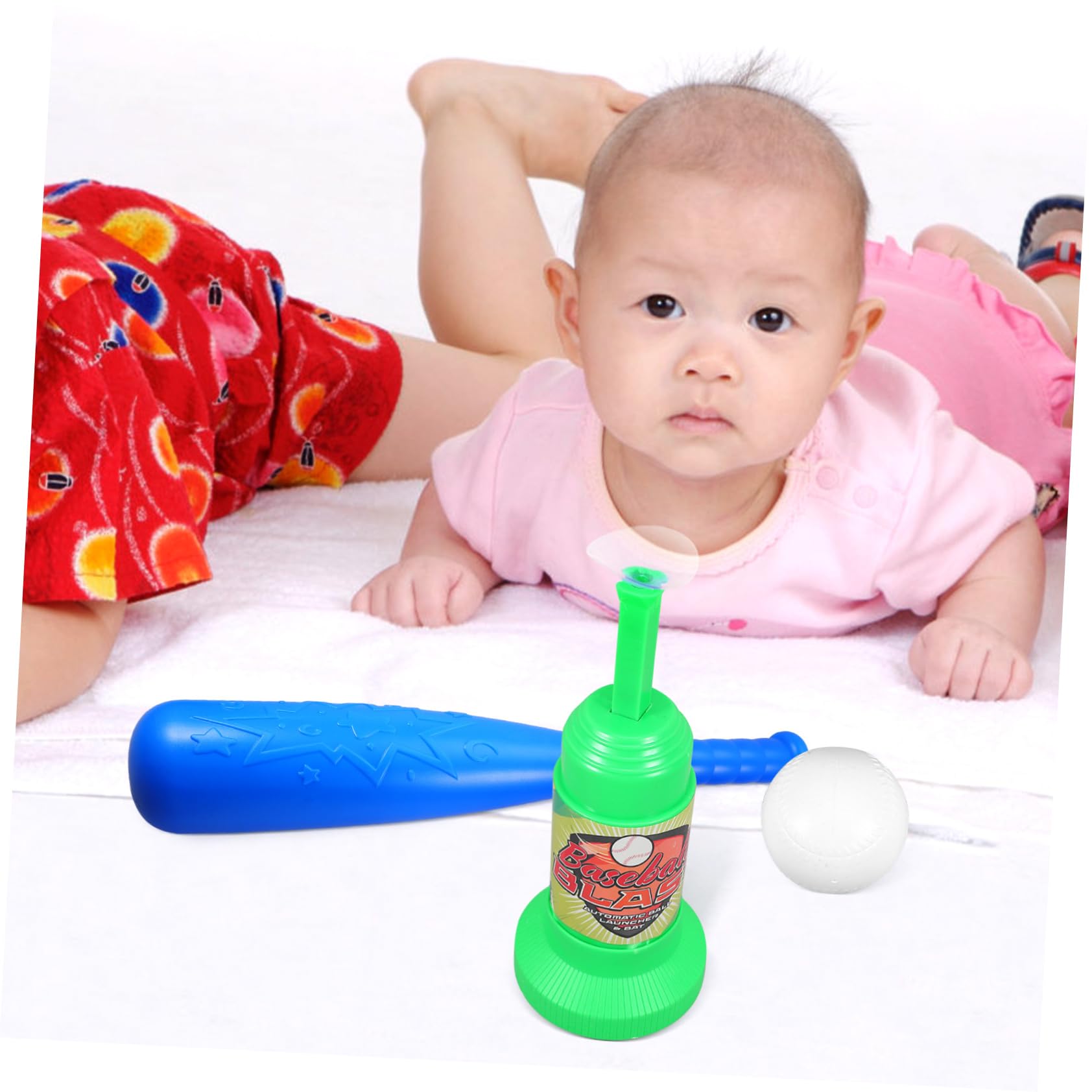 UPKOCH 1 Ensemble de Base-Ball Jouets Balle Enfants Petit Machine à Lancer Automatique Parent-Enfant Outil de Jeu de Base-Ball Batte de Baseball et Lanceur de Base-Ball Abdos