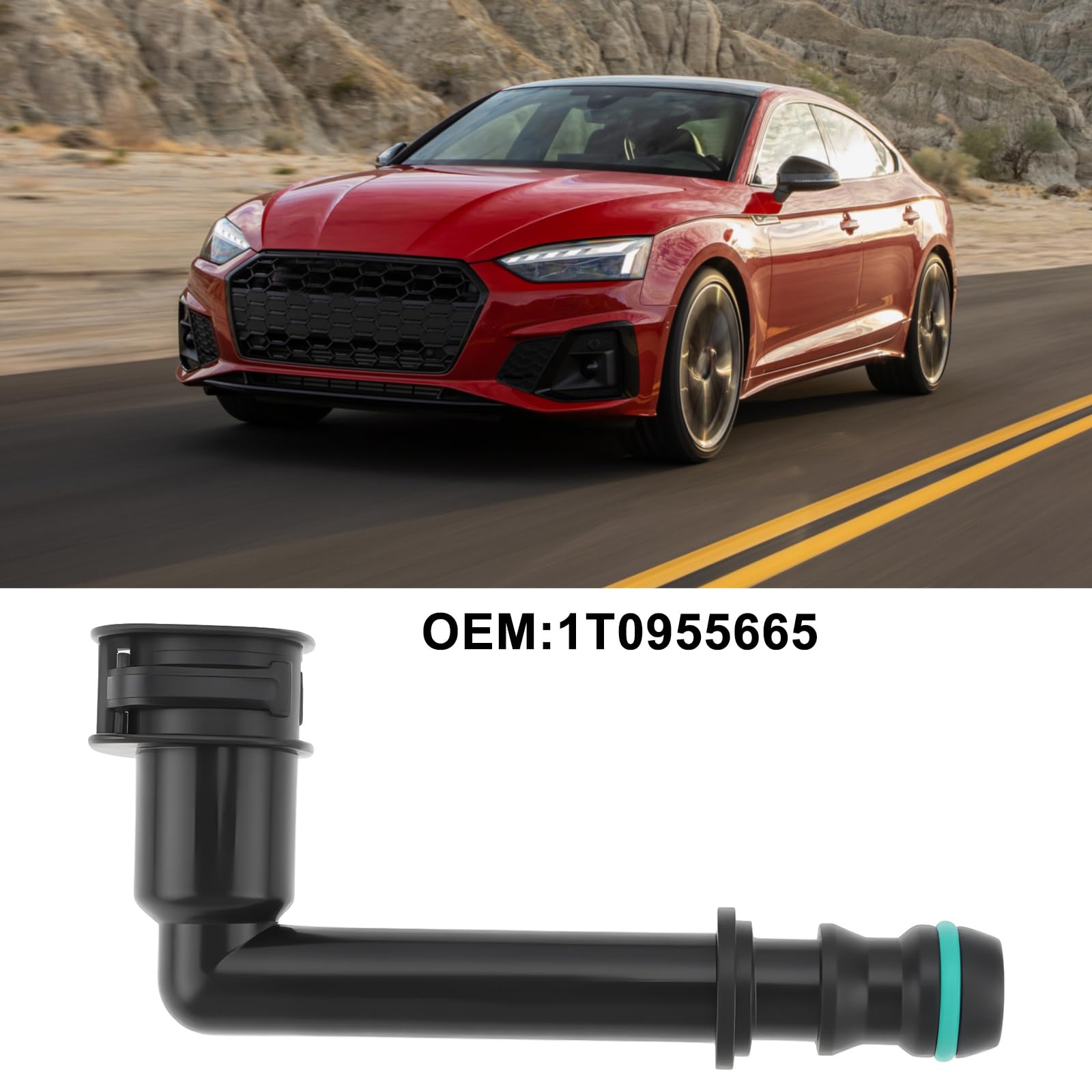 The Lord of the Tools Pieza de Repuesto para Conector de Bomba de Lavaparabrisas 1T0955665 Compatible con Audi Compatible con VW