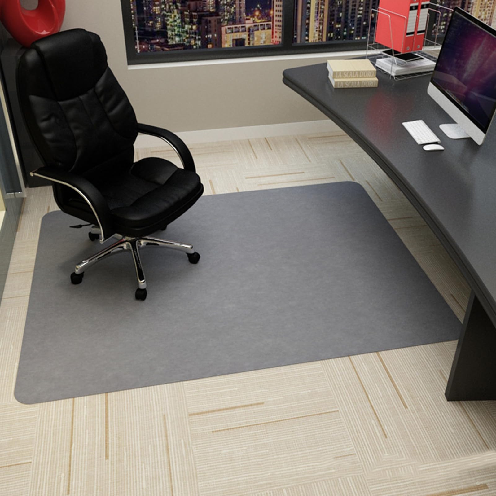 Hardwood Floor Protector Black Floor Mat For Office Chair Floor