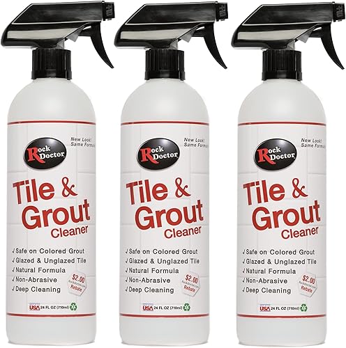 Miniatura 9 de Rock Doctor Limpiador de lechada natural para baldosas para grasa, suciedad, aceite y escoria de jabón, limpiador de suelos no abrasivo resistente,