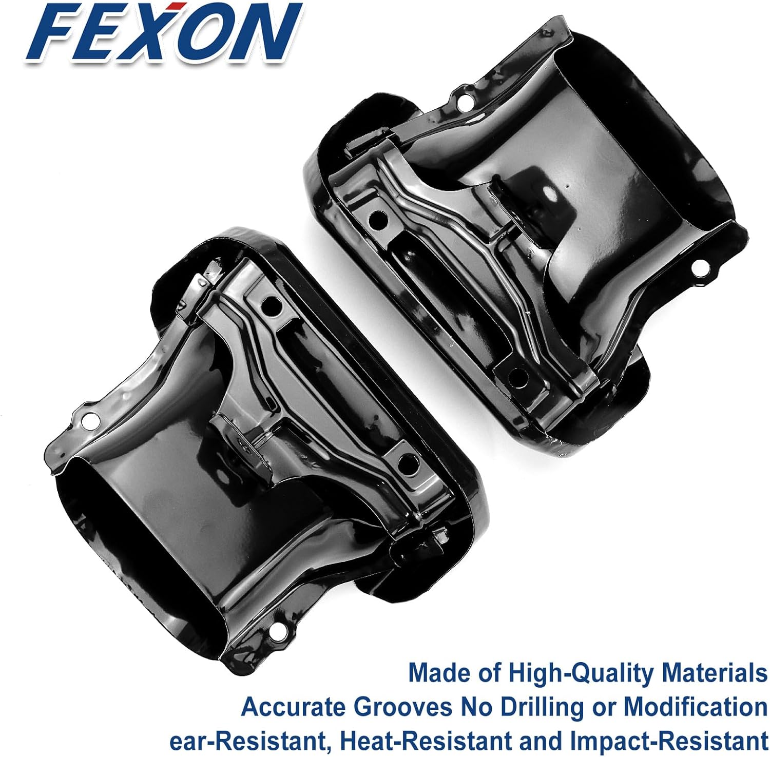 2PCS Exhaust Tips Bezels Set Compatible with Chevy Silverado/GMC Sierra 2019 2020 2021 2022 2023 2024 Black RH/LH Tip Replace 2253506 84434641 84434642