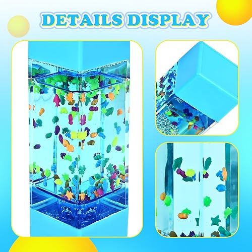 Miniatura 6 de Fidget Tubes 2 Pack - Square Sensory Toys with Liquid Motion, Stress Relief Toy for Kids & Adults, Calming Desk Decor for Office, Classroom & Home