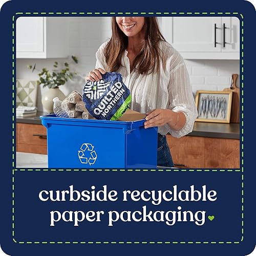 Miniatura 2 de Quilted Northern Papel higiénico ultra suave y fuerte, 24 megarrollos  96 rollos regulares, 5 veces más fuerte*, papel higiénico suave de alta