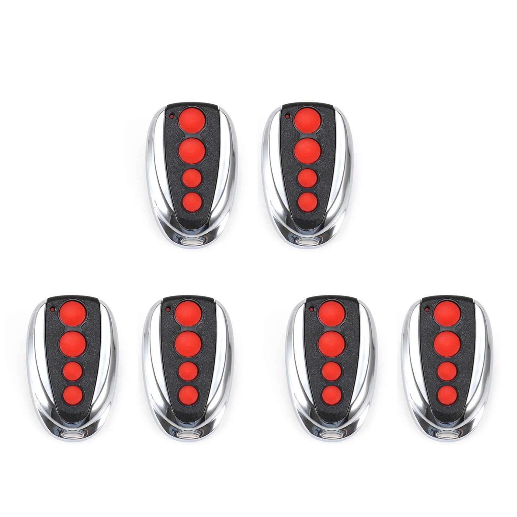 Bloepum 6x 433MHz Copy Remote Control Garage Door Key for Steel-Line ZT07 SD800 Garage Door Remote Control Replacement Parts