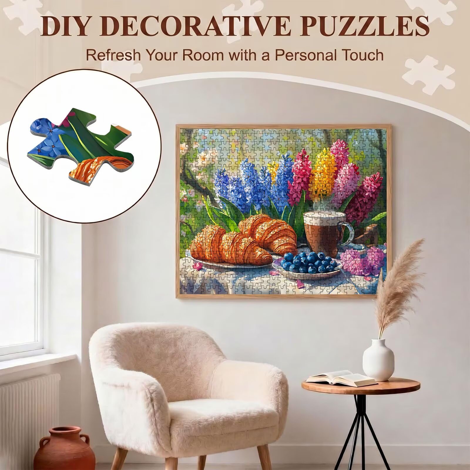 Cartone animato pane Puzzle 1500 Pezzi per Adulti, Puzzle in Legno - Collezione Classica con Poster Incluso - Sfida di Concentrazione e Passatempo Antistress, Gioco per Famiglia, 87 x 57 cm f0-538