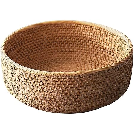 Fuukou Round Rattan Bread Basket Round Rattan Fruit