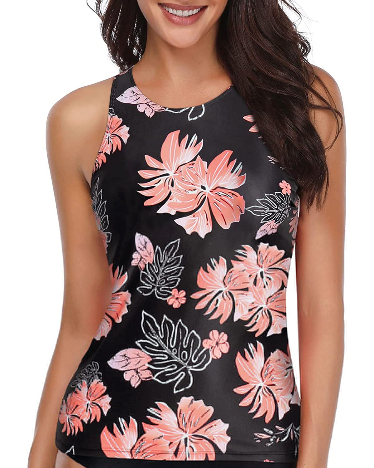 Holipick Tankini Tops for Women High Neck Swim Top Only