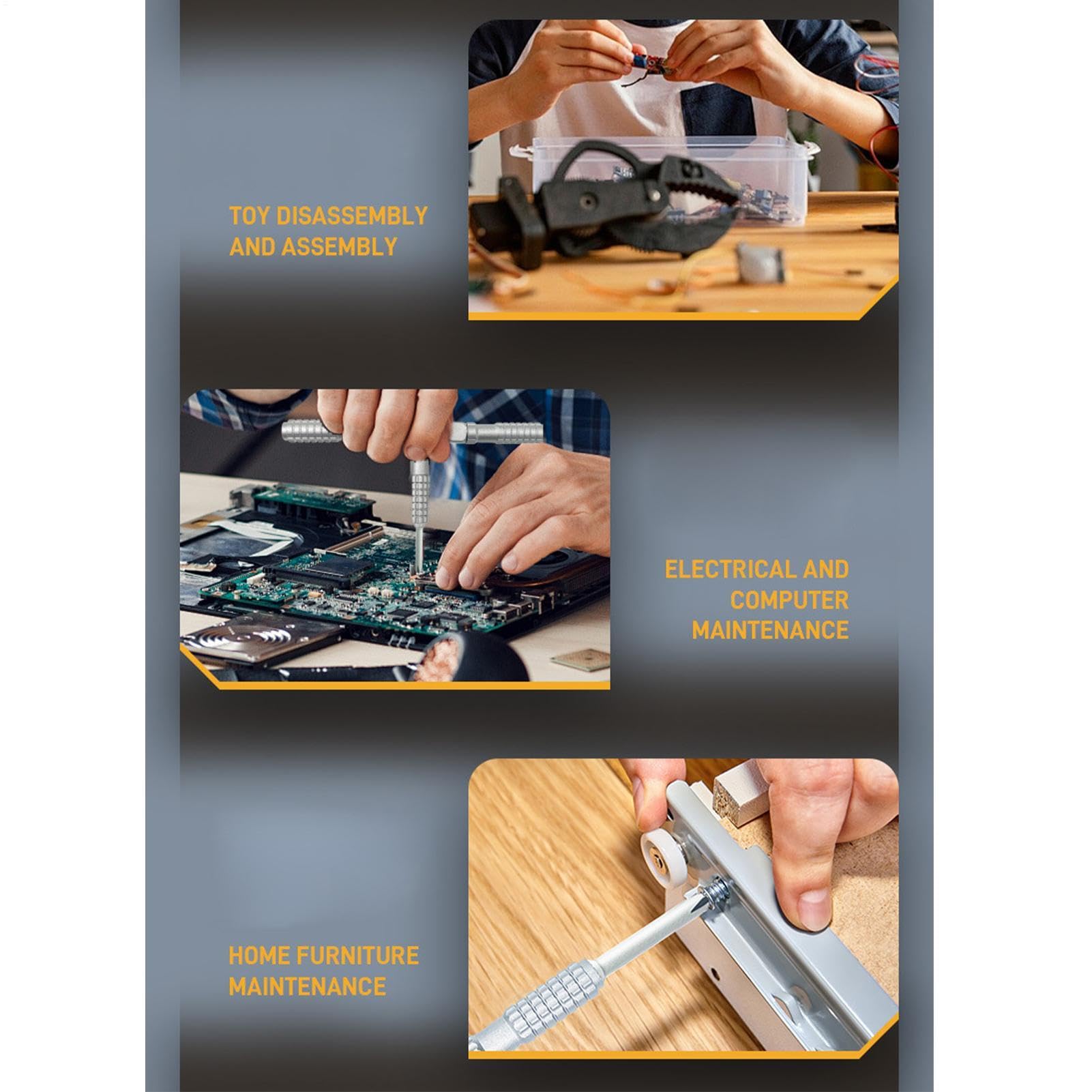 Magnetischer Ratschenschraubendreher-Set, 39-in-1-Magnetwerkzeug