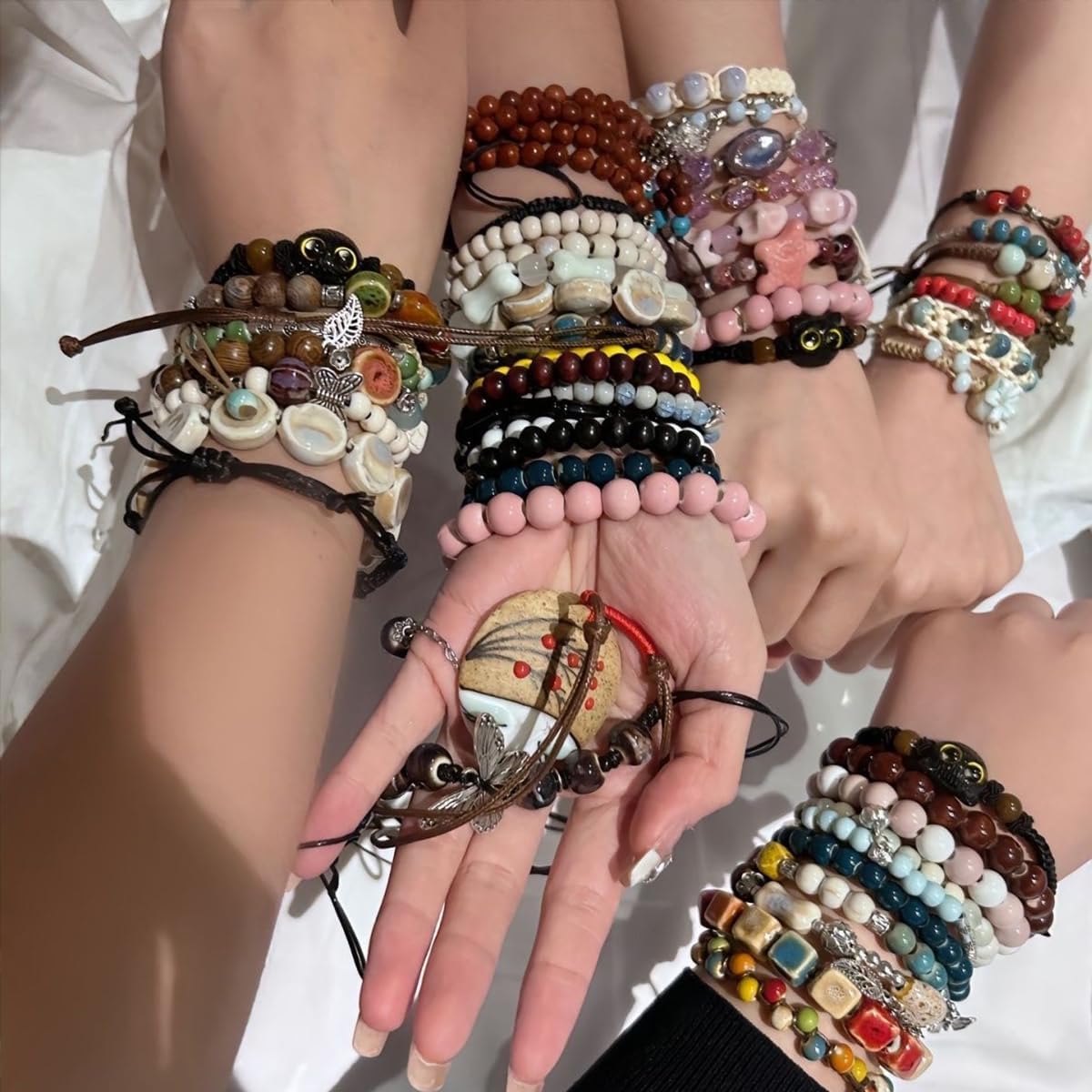 Mystery Jewelry Jar,40-45 Piece Surprise Box for Women Gift Set,Including Necklace, Earrings,Rings,Bracelet,Keychain,Hair Clip,Shoe Charms,Random Vintage Unique Birthday Christmas Gifts for Her - Image 7