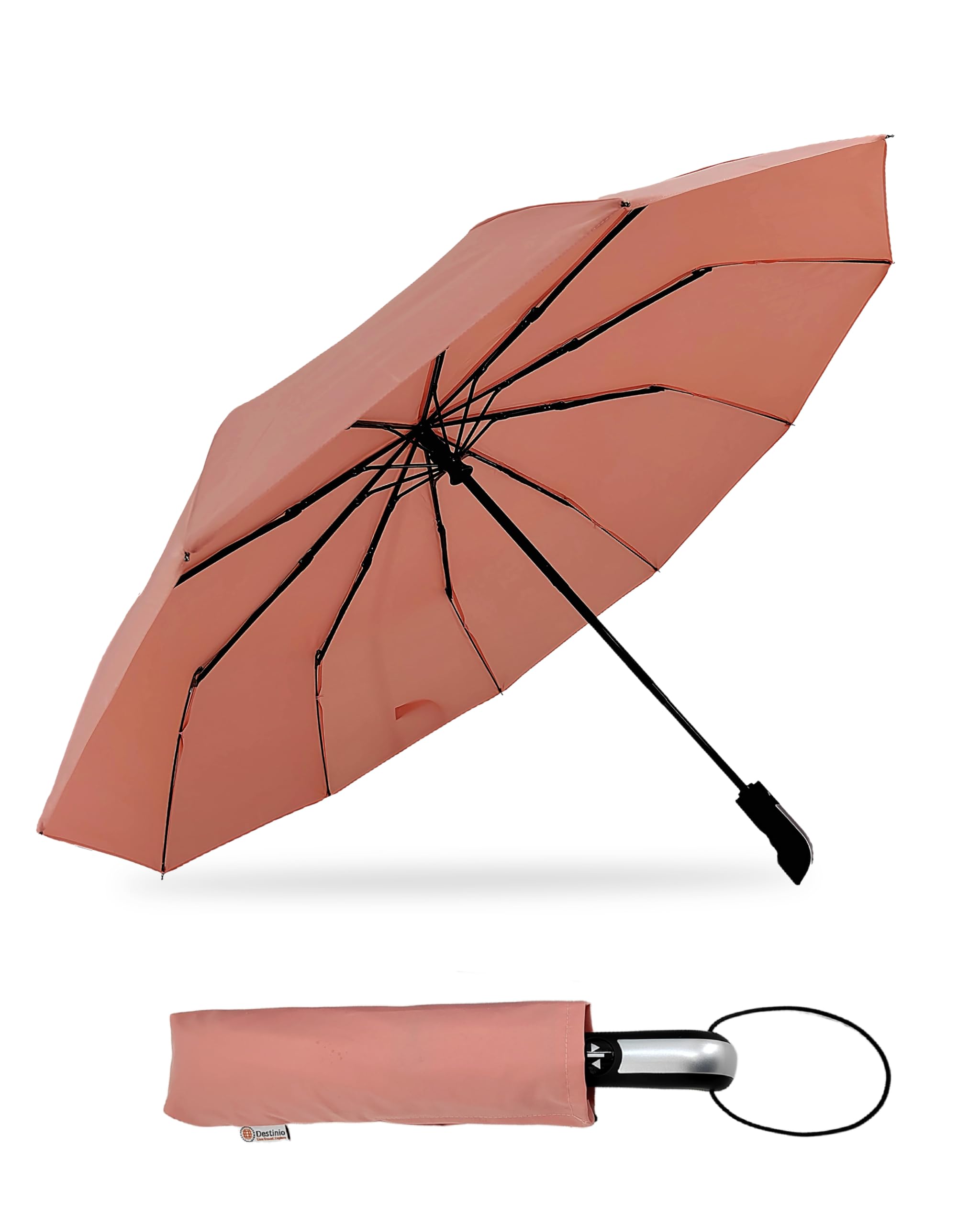 See full amazon price history chart for Destinio Umbrella for Men - Automatic Large Size Foldable Umbrella with Travel Cover for Man and women - 3 fold Windproof umbrella (23 Inch (Large folding), Pink (Auto open close)) Destinio Umbrella for Men - Automatic Large Size Foldable Umbrella with Travel Cover for Man and women - 3 fold Windproof umbrella (23 Inch (Large folding), Pink (Auto open close)) (B0CYC3R99M) Amazon Price History, Amazon Price Tracker