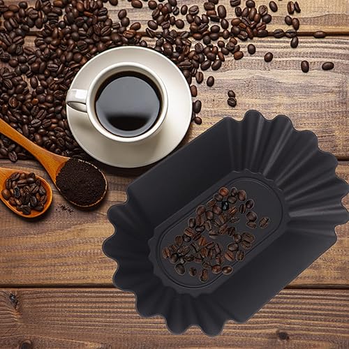 Miniatura 3 de Bandeja de almacenamiento de granos de café, bandeja de muestra de taza de café, plato reutilizable de plástico para recoger y pesar granos de café,