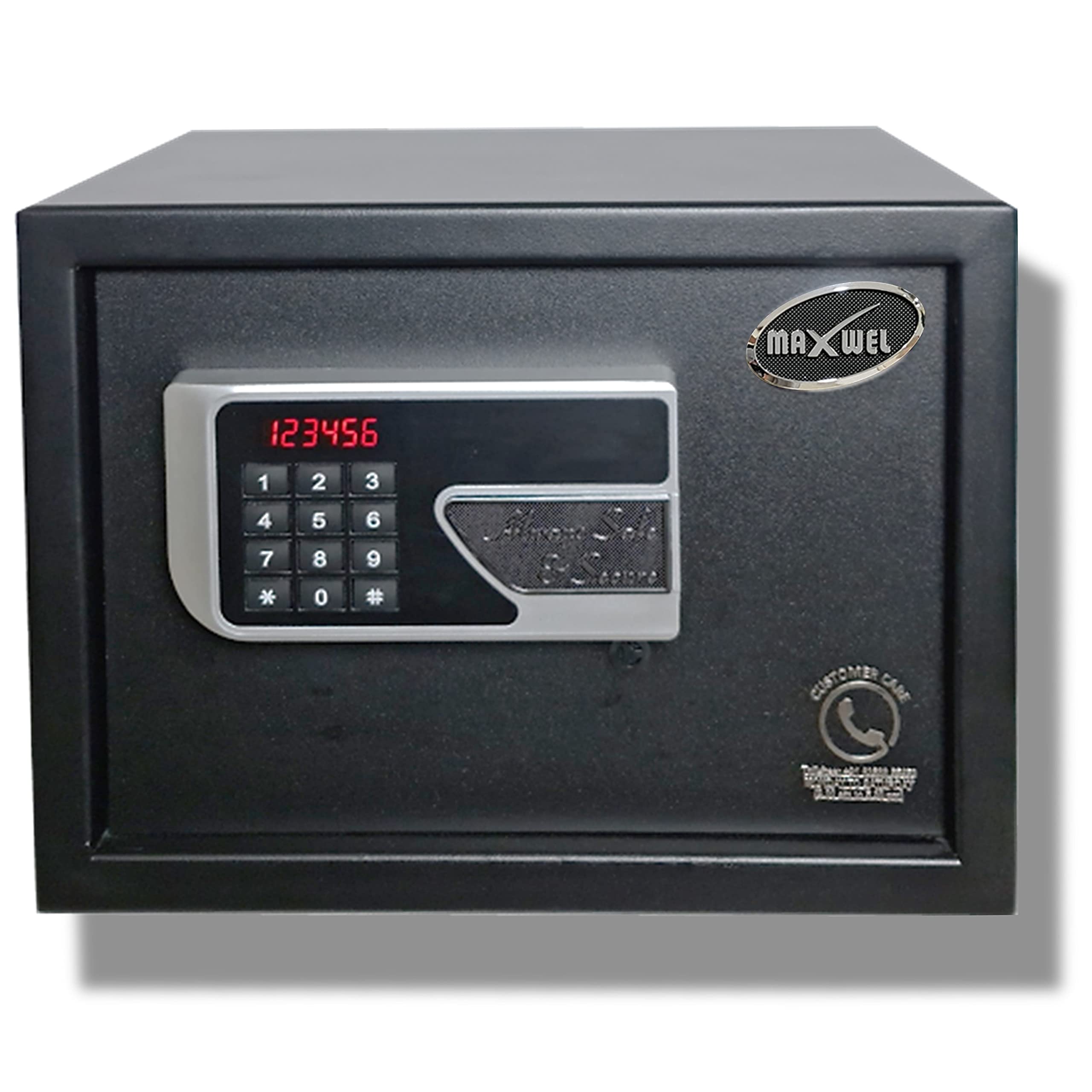 Maxwel Safe (15 Litres) Digital Electronic Locker | Home Safe with Keypad for User Pin | Keys for Emergency