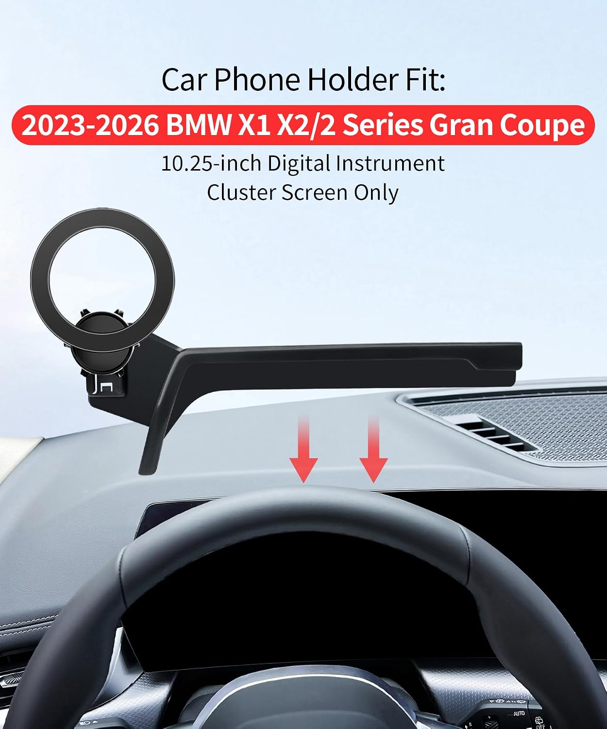 Car Phone Holder for BMW X1/X2/2 Series Gran Coupe 2023-2026, 10.25" Screen image 2