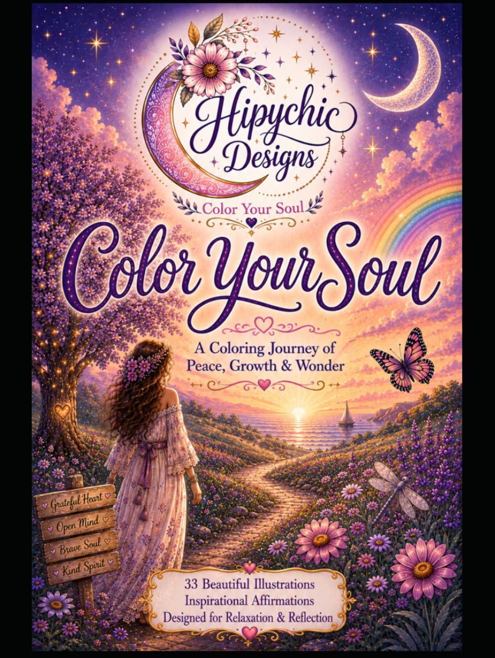 Color Your Soul: A Coloring Journey of Peace, Growth & Wonder