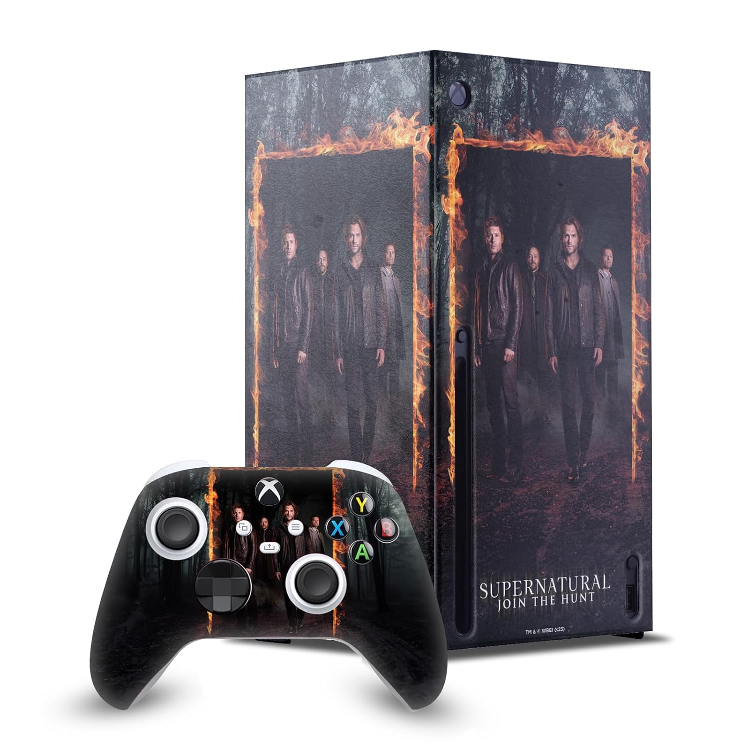 Head Case Designs Officially Licensed Supernatural Season 12 Group Key Art Game Console Wrap and Game Controller Skin Bundle Compatible With Xbox Series X