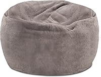 Vista 17 de Posh Creations Puf estructurado cómodo para jugar, leer y ver la televisión, Malibu Lounge, tela de lona para colorear, criaturas