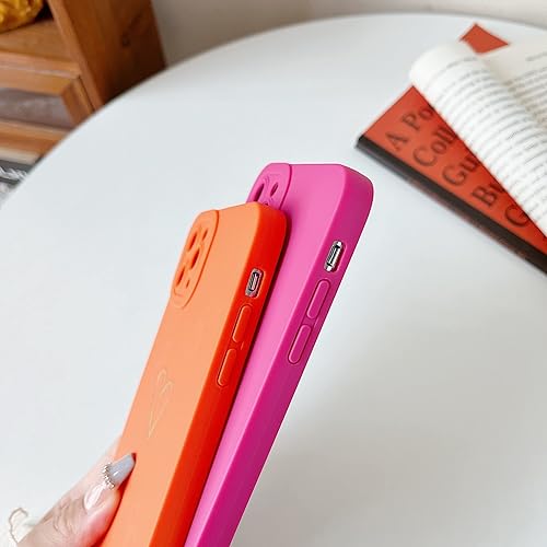 Miniatura 8 de Qokey Funda para iPhone 11 de 6.1 pulgadas 2019, diseño de corazón chapado en los lados y la parte trasera con lente anticaída, protección de TPU