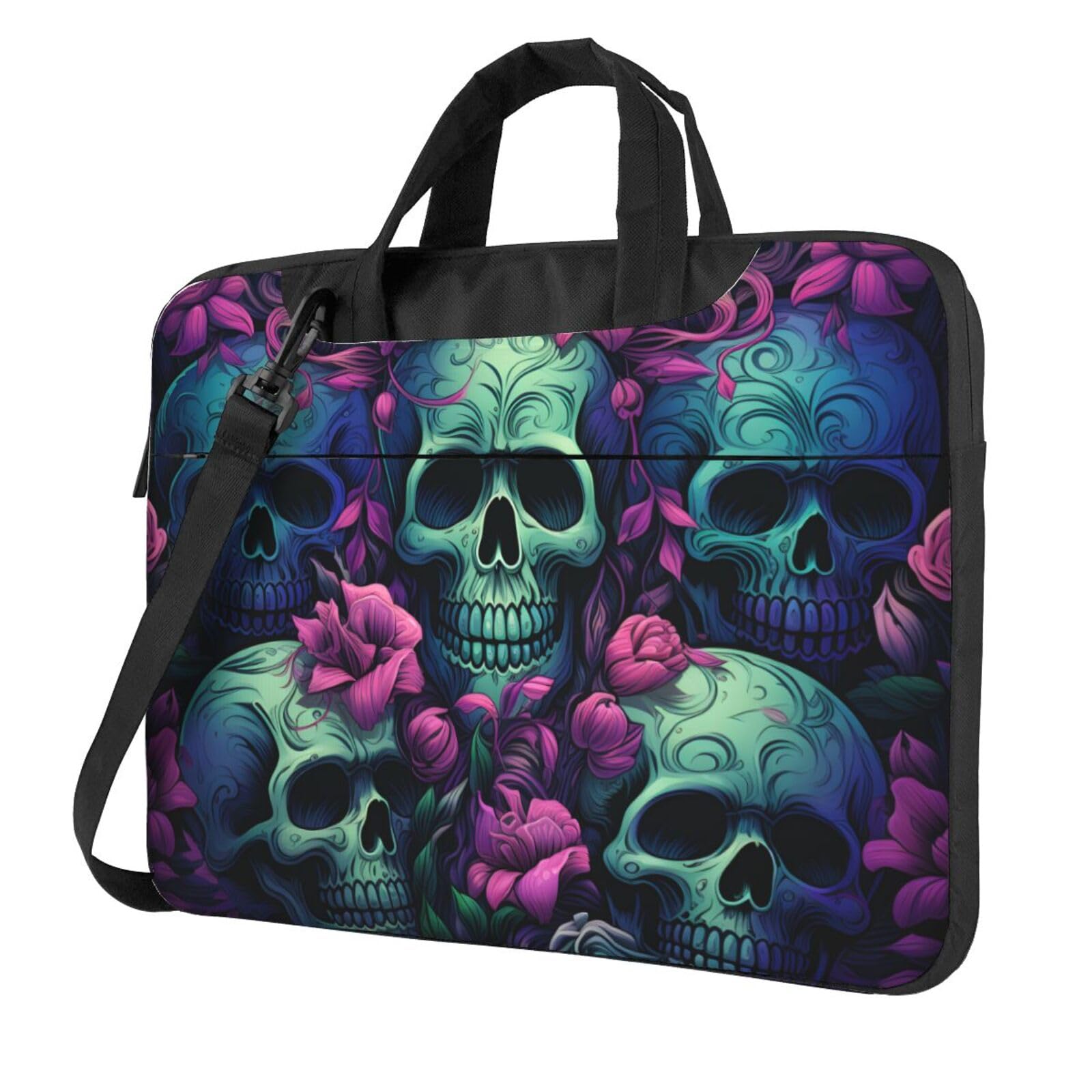 Laptop Bag for Women Men Portable Computer Carrying Case with Handle Strap Waterproof Shoulder Messenger Bag