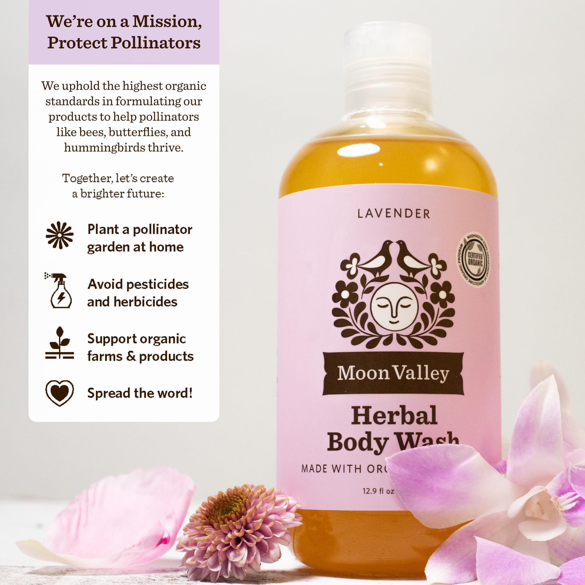 Moon Valley Herbal Body Wash with Essential Oils
