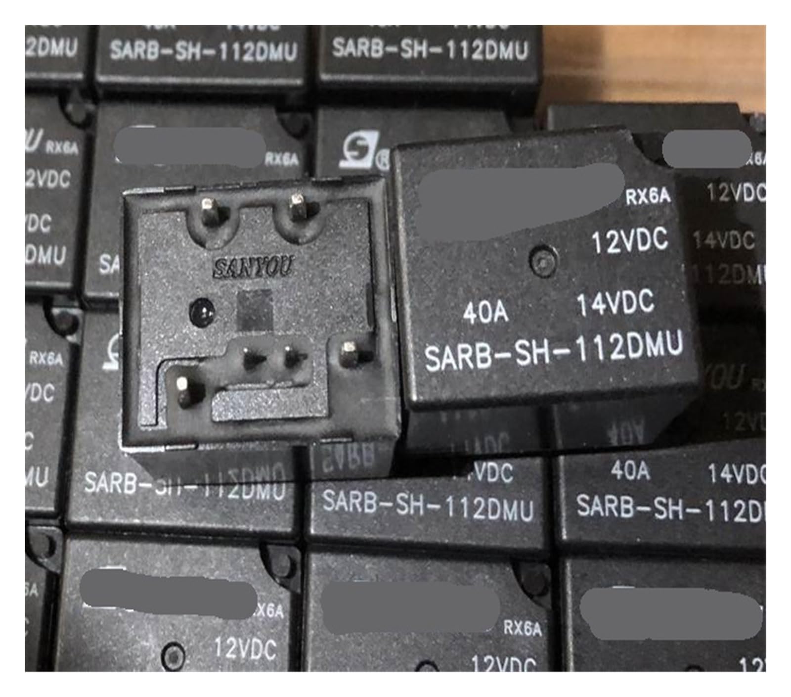 Relé de alta capacidad 40A y 12V SARB-SH-112DMU con 6 pines