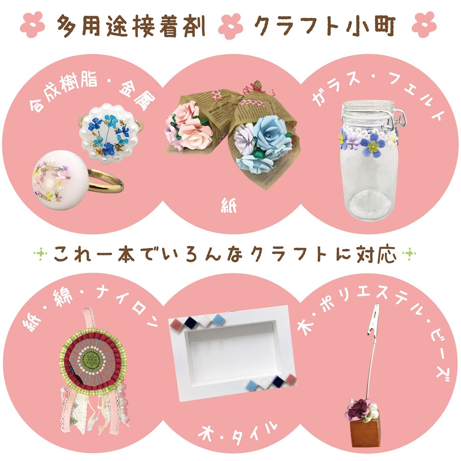Sakura Craypas BTC24ML (10) Adhesive, Multipurpose, Strong, Craft Komachi, 0.8 fl oz (24 ml), 10 Pieces