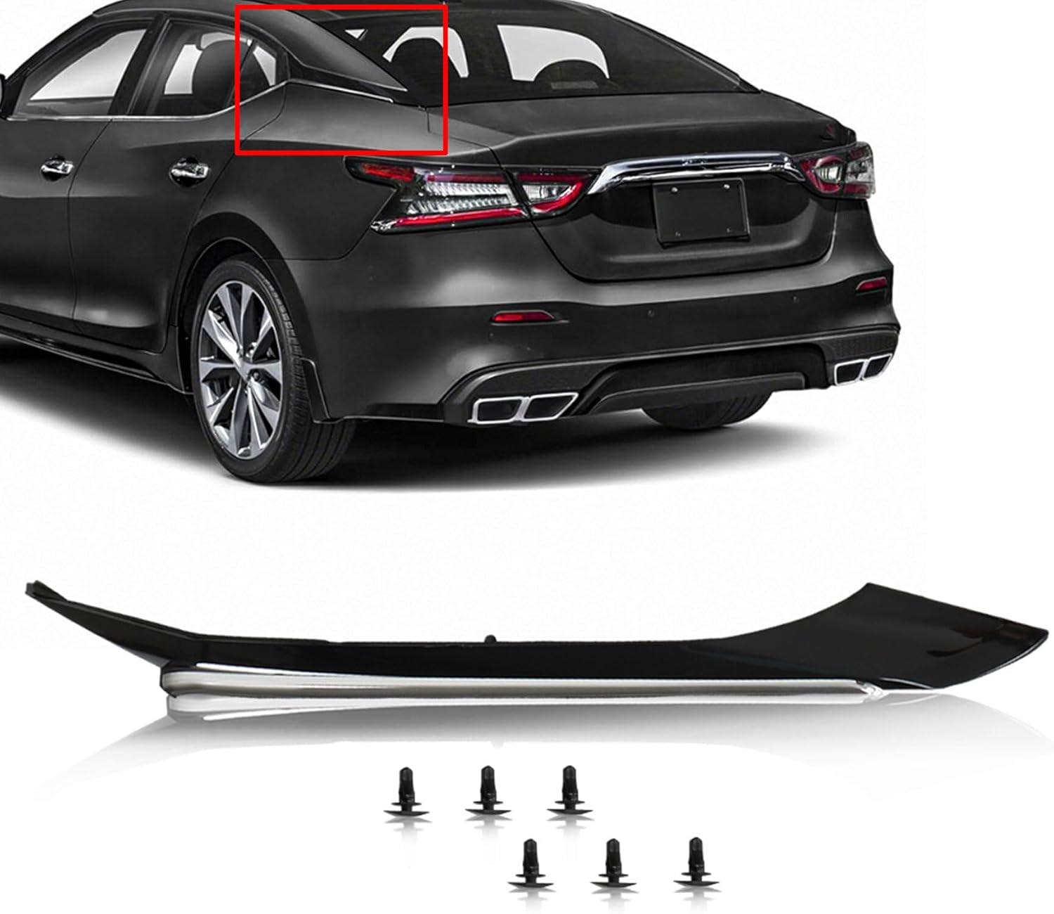 munirater Rear Left Side Pillar Molding Trim Replacement for 2016-2021 Maxima 78873-9DJ1A