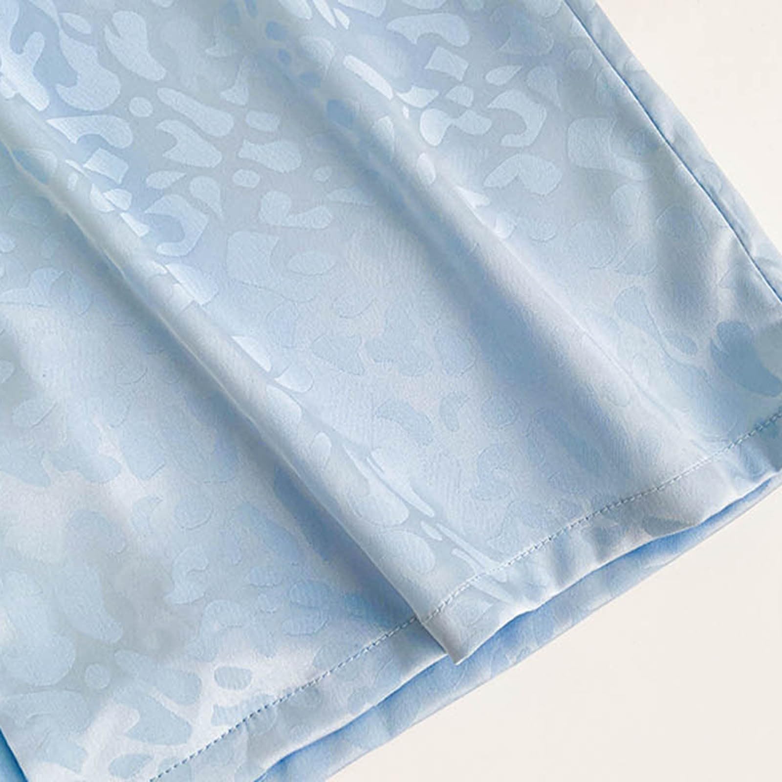 Pijamas para Mujer,de Seda de Hielo con Solapa y Botones de Manga Larga con Plumas Sexis para Mujer, Traje de Dos Piezas para el