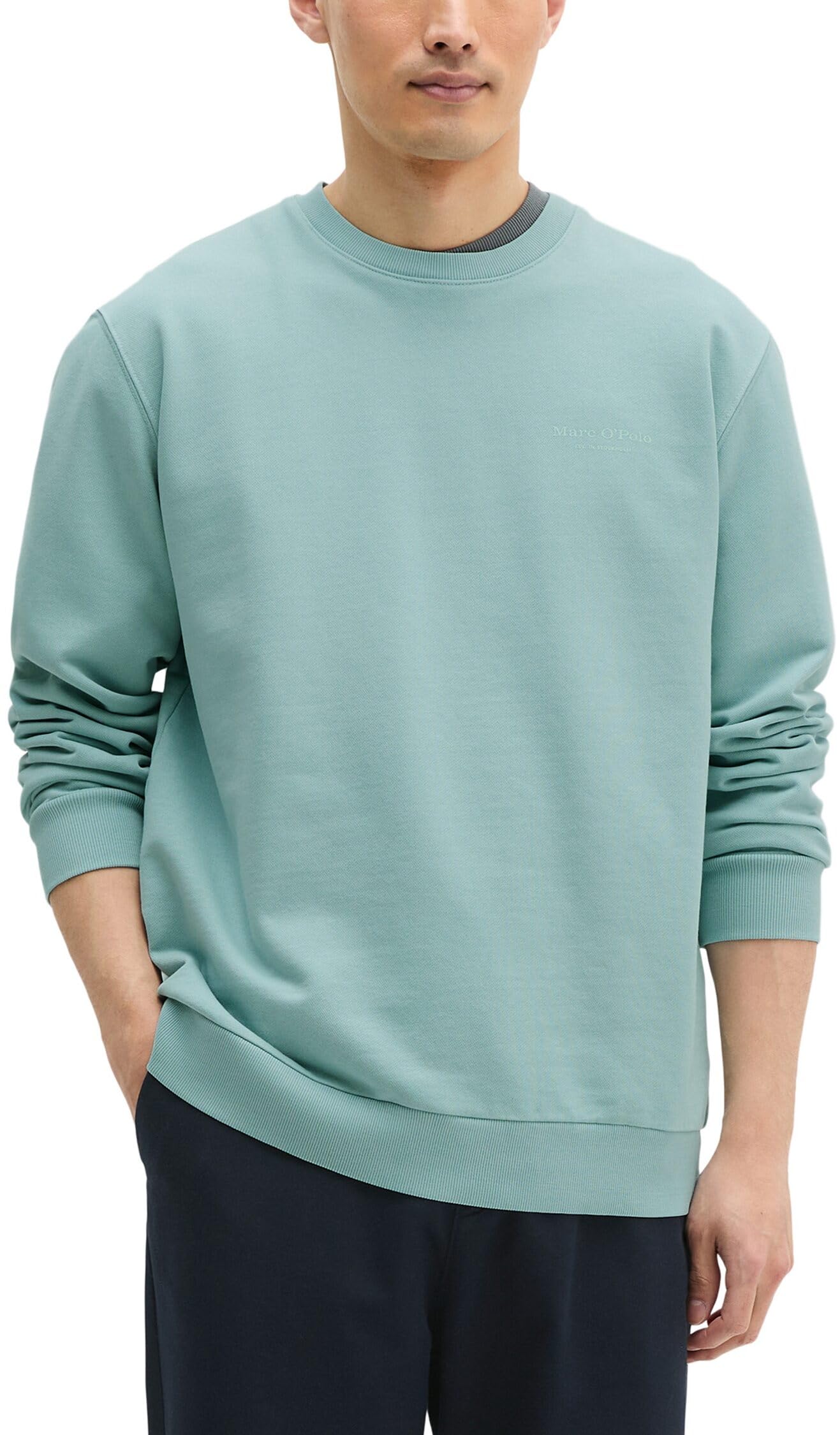 Marc OߴPolo Herren Sweatshirt aus Bio-Baumwolle mit Logo