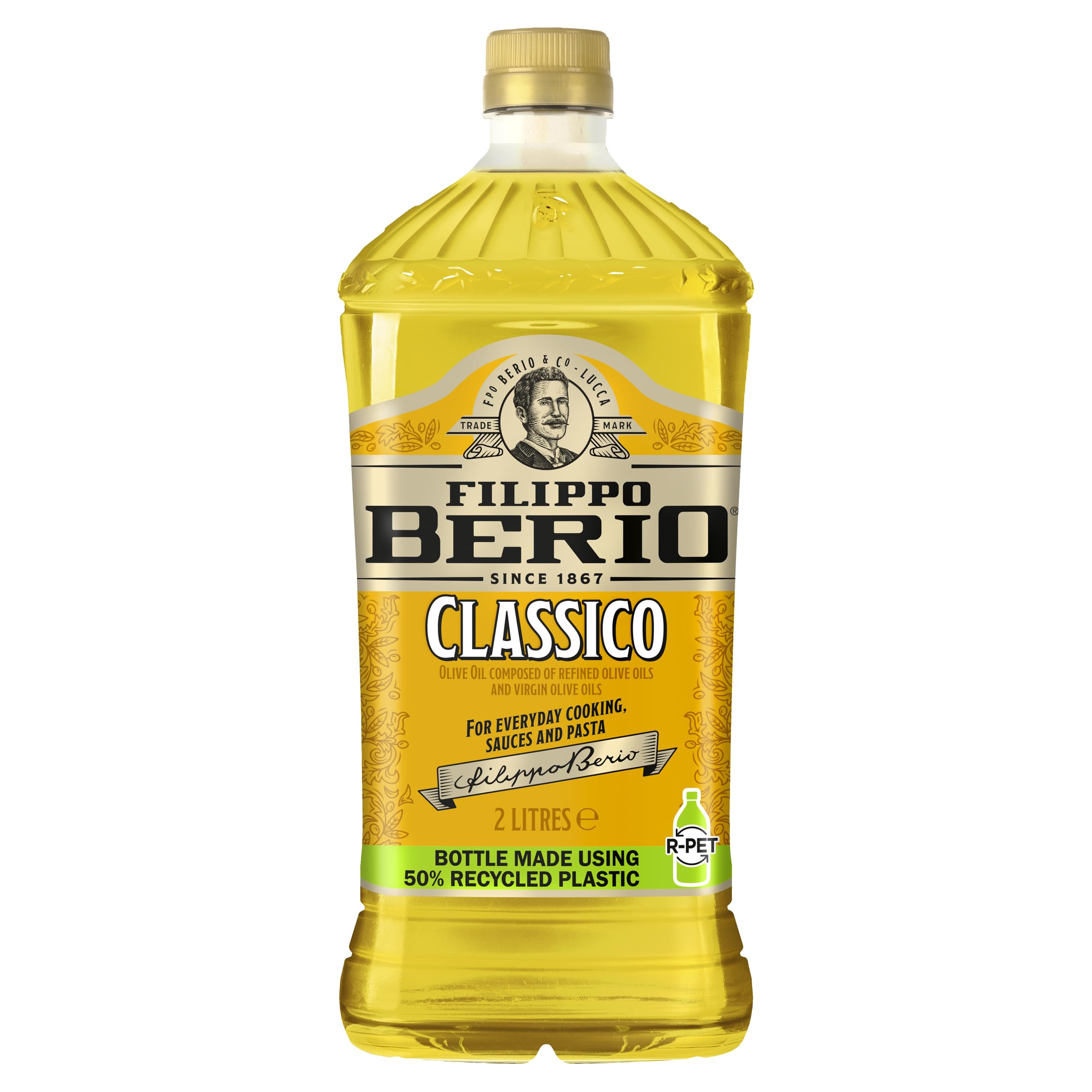 Filippo Berio Olive Oil, Classico, Large Bottle (2 litres)