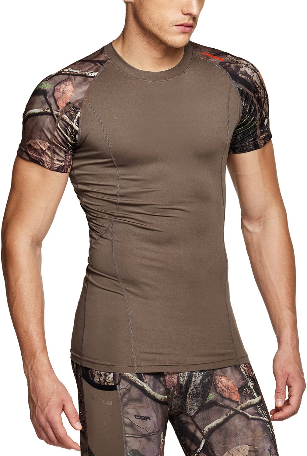 1, 2 or 3 Pack Men's UPF 50+ Quick Dry Short Sleeve Compression Shirts, Athletic Workout Shirt, Water Sports Rash Guard