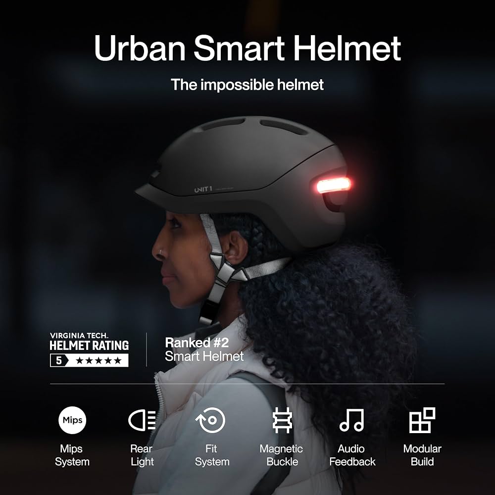 bike helmet accelerometer UNIT 1 NEON MIPS Smart E-Bike Helmet, Rear LED Light, Crash Alert 1/7 Scale Figure Osprey Stratos 34 Pack Ride with confidence Color:Matt Carbon Grey Sand