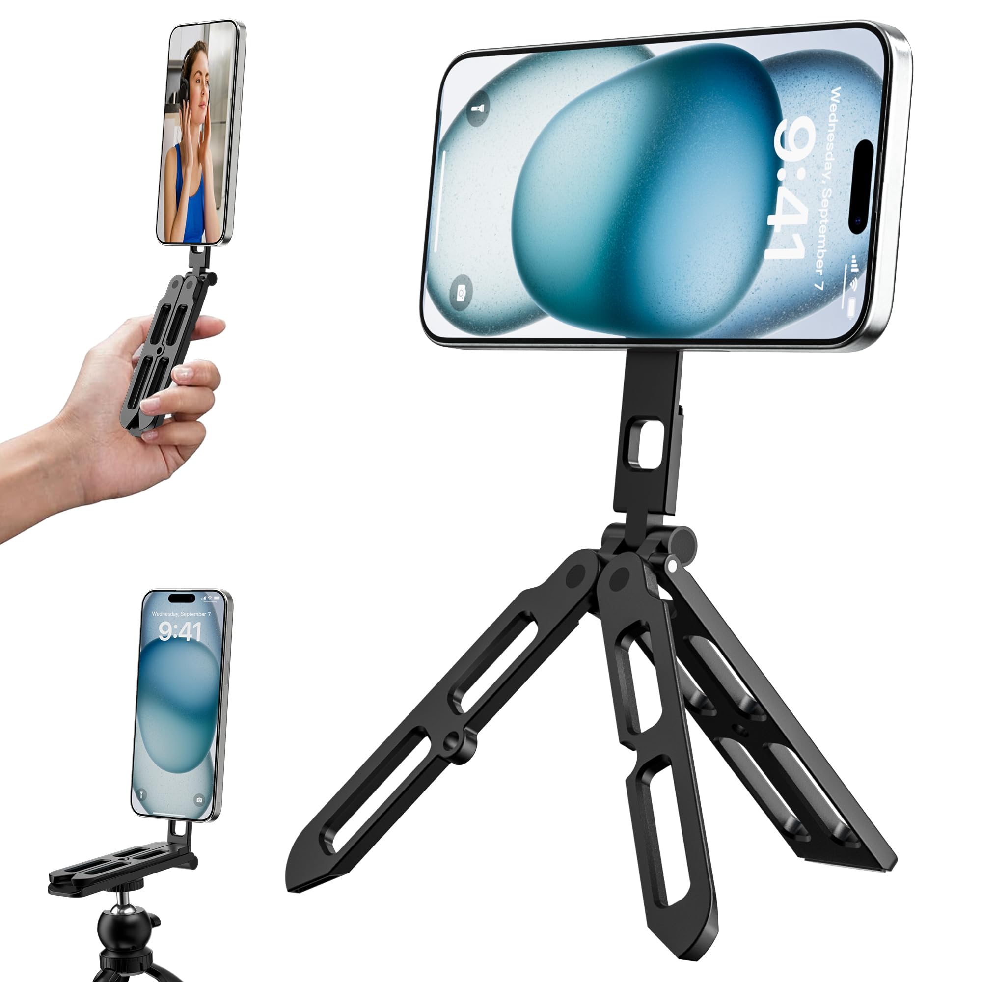 Amazon.com: UBeesize Magnetic Portable Tripod for iPhone -MagSafe