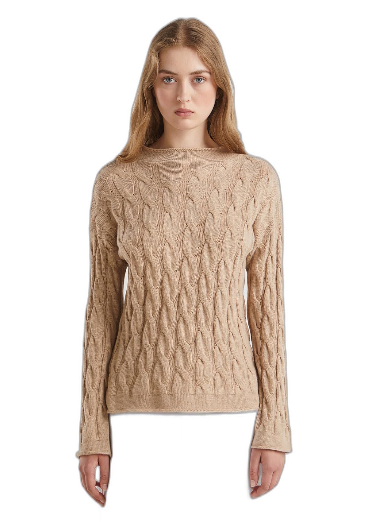 United Colors of Benetton Damen Trikot Rollkragen M/L 1335d2467 Damen Trikot Rollkragen M/L 1335d2467 Pullover, Beige 994 V5, XS (1er Pack)