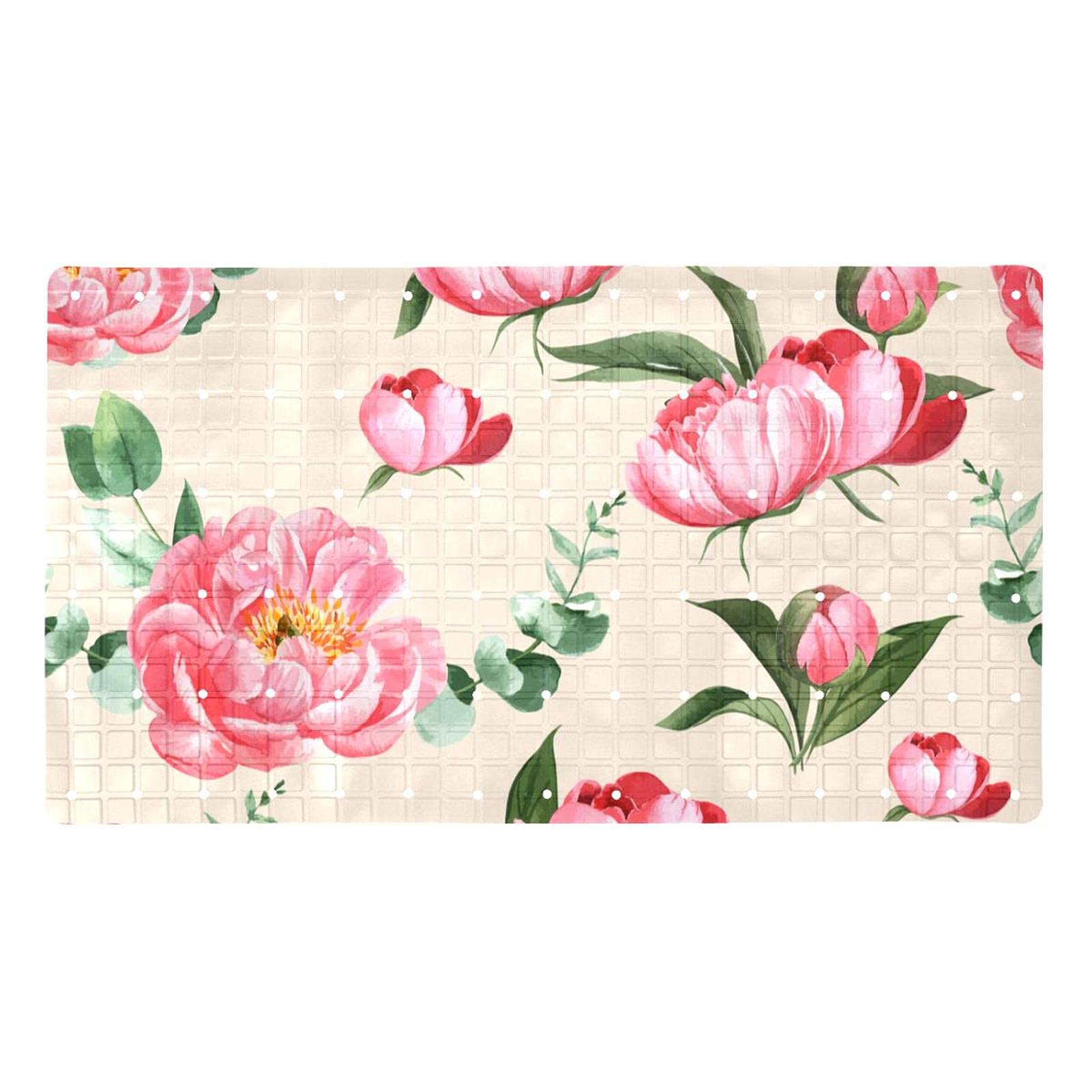 Tapis de bain antidérapant pour baignoire : fini les glissades des bébés en PVC floral