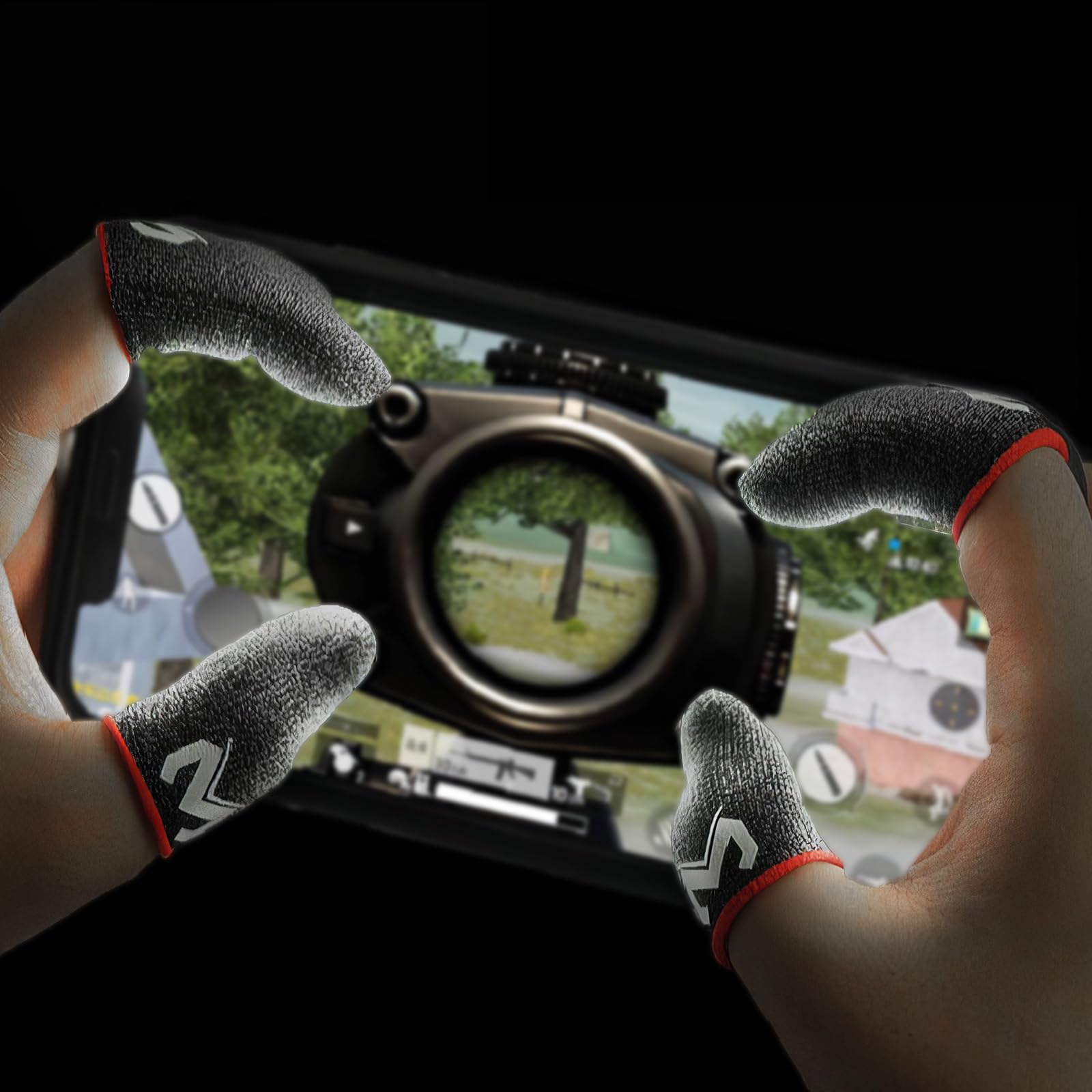 Dedales Para Jugar En El Móvil - Mangas Transpirables Anti-Sudor, Mejora La Precisión En PUBG, Call Of Duty Y Otros Juegos