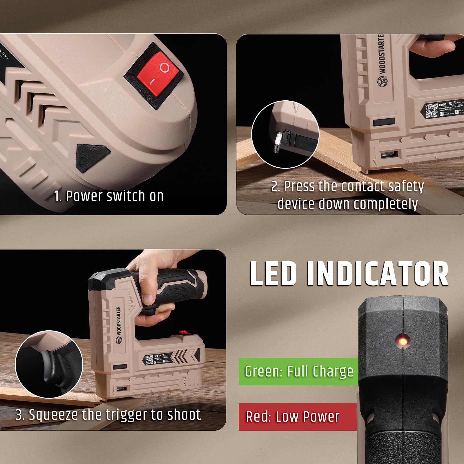 2-in-1 Cordless Staple Gun - Rechargeable & Versatile -6 2-in-1 Cordless Staple Gun - Rechargeable & Versatile -6