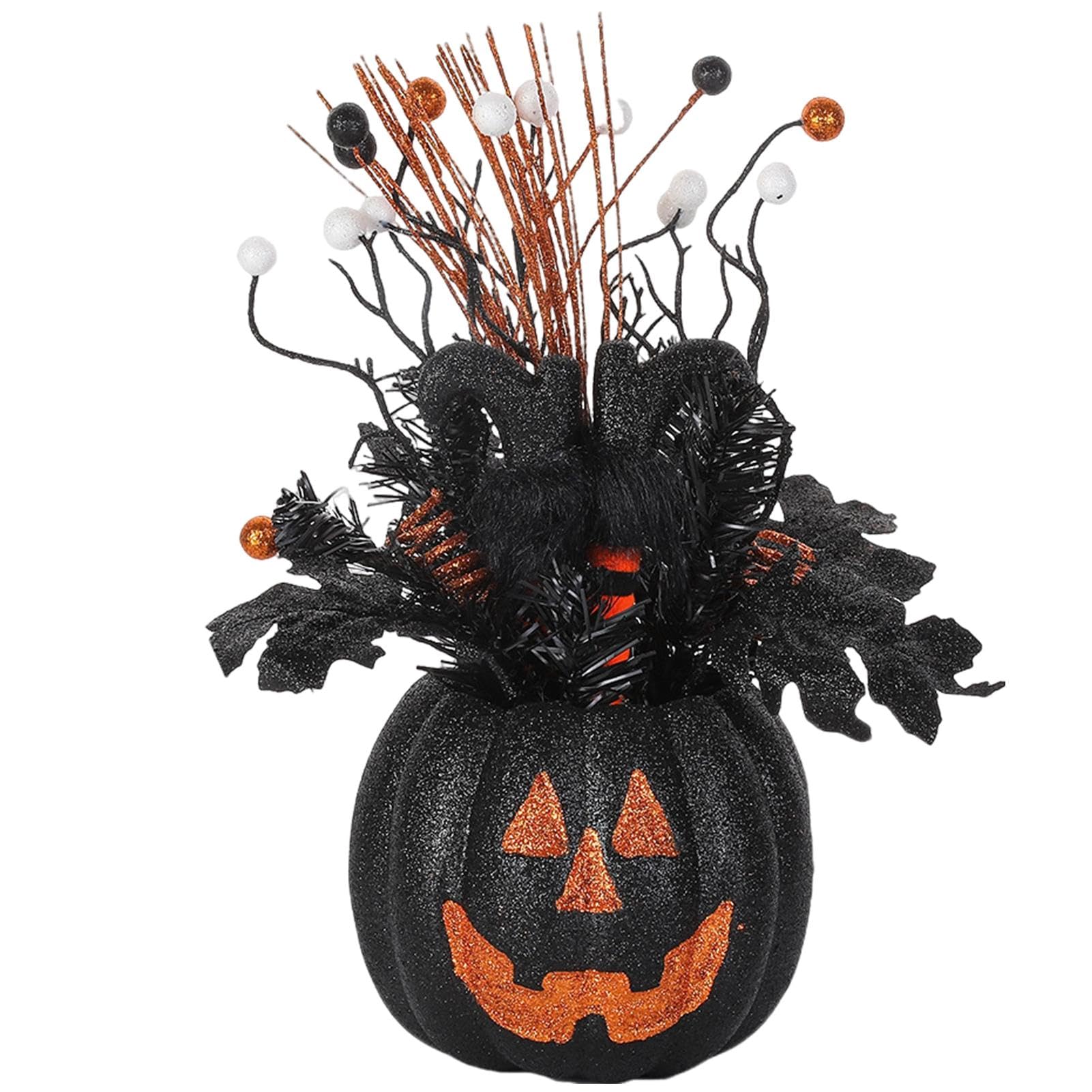 Citrouilles pour Halloween noires Teksome pour décoration de table