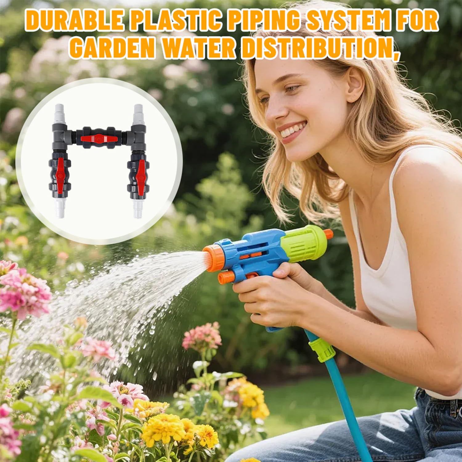 Bypass Set für Wärmepumpen Ø 50 mm, Pool Anschluss Set inkl. 32mm & 38mm Schläuchen und Adaptern, Pool Solarweiche für Poolheizung, Schwimmbecken Wärmepumpe und Solaranlagen