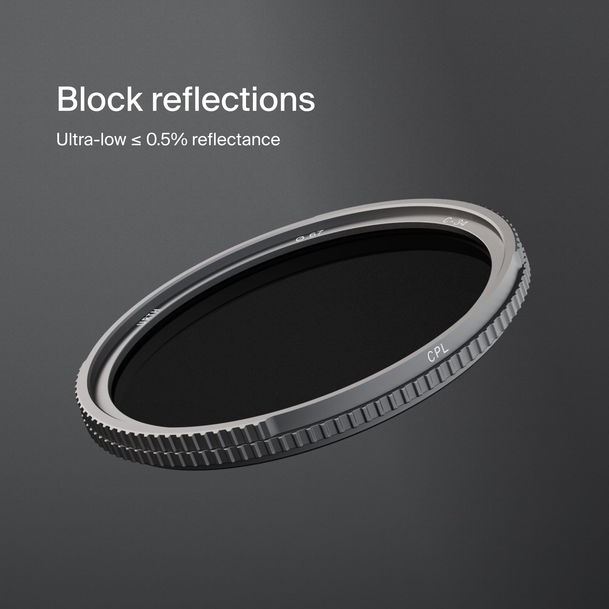 Urth 77 mm Filtro Polarizzatore Circolare (CPL) (Pro) – 34 Strati di Nano-Rivestimento, Vetro Ottico HD per una Chiarezza d'Immagine Superiore, Polarizzazione Professionale Ultra-sottile